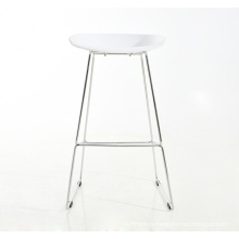 High footrest stool metal frame PP bar chair